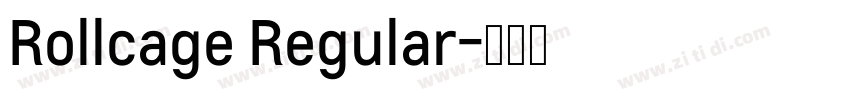 Rollcage Regular字体转换